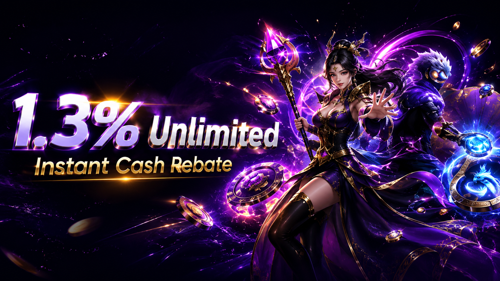 1.3% Unlimited Instant Cash Rebate Banner