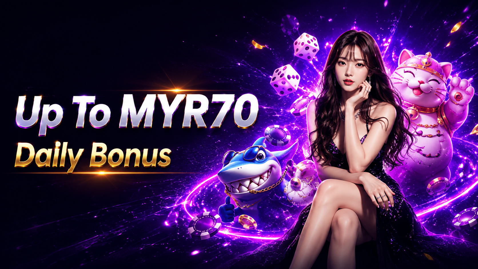 Daily Bonus up to MYR70 Banner